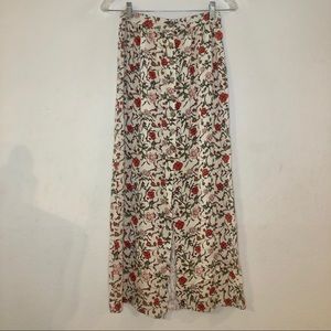 Knot Sisters Floral Print Maxi Skirt Size XS